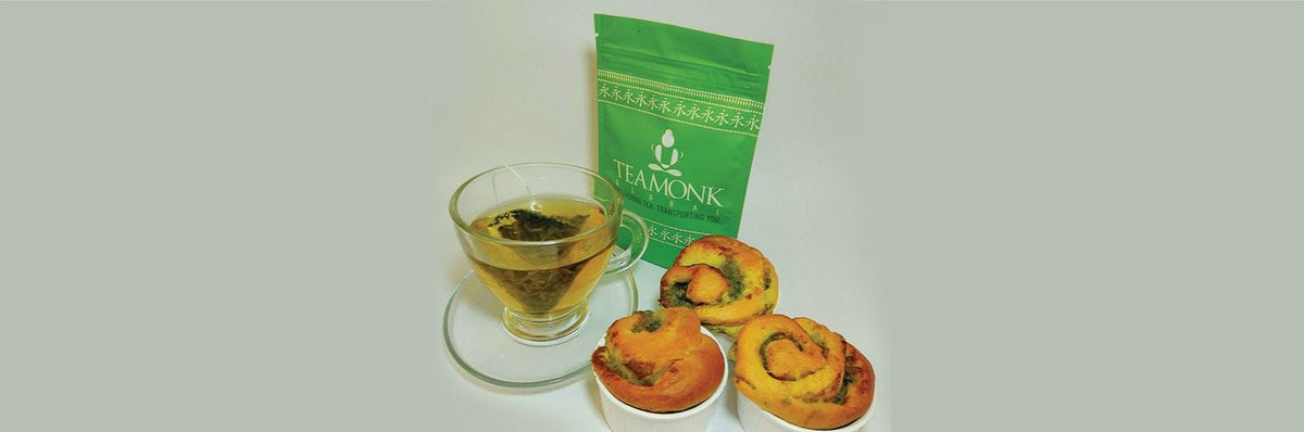 Masala Bread Rolls and Tulsi Green Tea